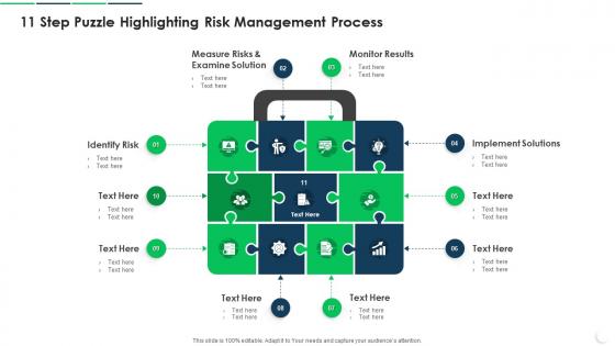 11 Step Puzzle Highlighting Risk Management Process