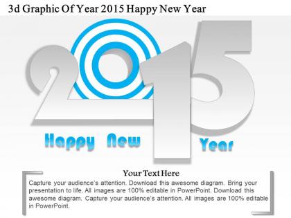 1214 3d graphic of year 2015 happy new year powerpoint template