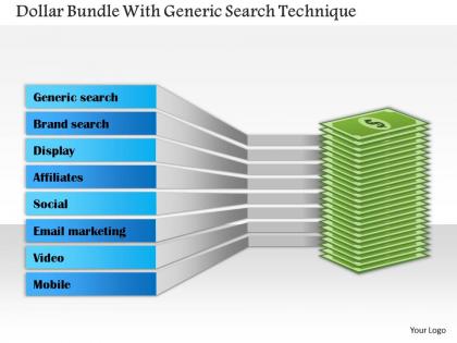 1214 dollar bundle with generic search technique powerpoint template