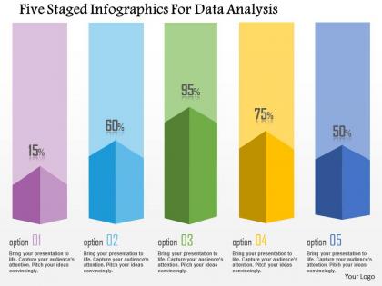 1214 five staged infographics for data analysis powerpoint template