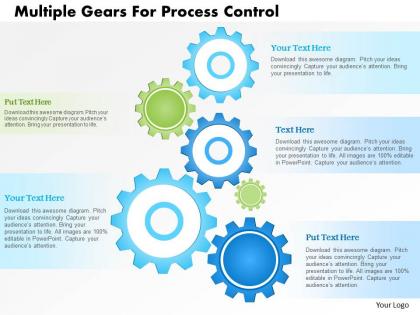 1214 multiple gears for process control powerpoint template