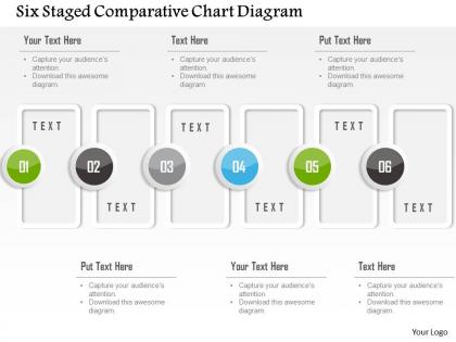 1214 six staged comparative chart diagram powerpoint template