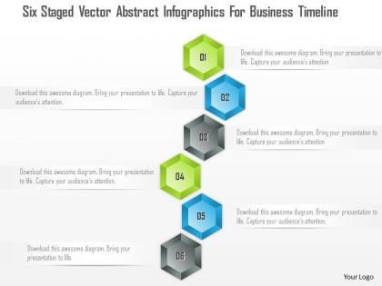 1214 six staged vector abstract infographics for business timeline powerpoint template