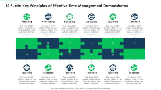 12 Puzzle Key Principles Of Effective Time Management Demonstrated