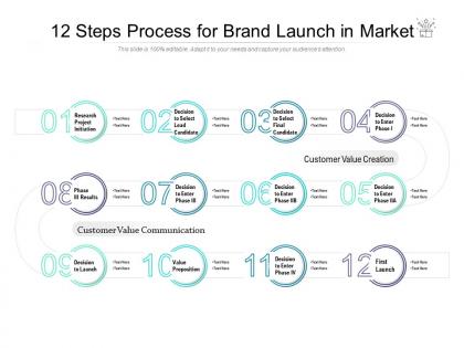 12 steps process for brand launch in market