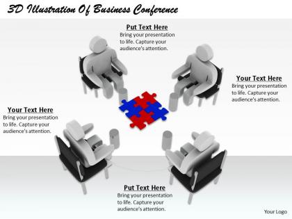 1813 3d illustration of business conference ppt graphics icons powerpoint