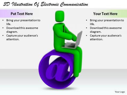 1813 3d illustration of electronic communication ppt graphics icons powerpoint