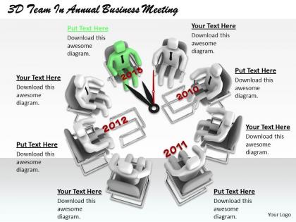 1813 3d team in annual business meeting ppt graphics icons powerpoint