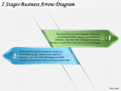 1814 business ppt diagram 2 stages business arrow diagram powerpoint template