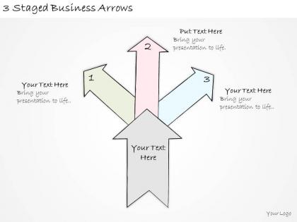 1814 business ppt diagram 3 staged business arrows powerpoint template