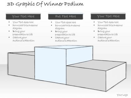 1814 business ppt diagram 3d graphic of winner podium powerpoint template
