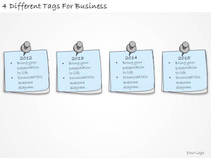 1814 business ppt diagram 4 different tags for business powerpoint template