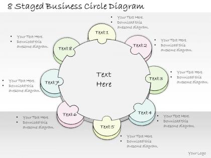 1814 business ppt diagram 8 staged business circle diagram powerpoint template