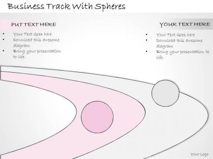 1814 business ppt diagram business track with spheres powerpoint template