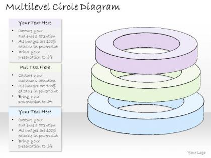 1814 business ppt diagram multilevel circle diagram powerpoint template