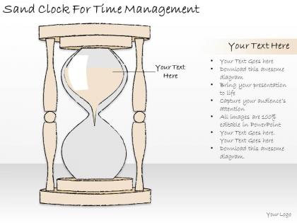 1814 business ppt diagram sand clock for time management powerpoint template