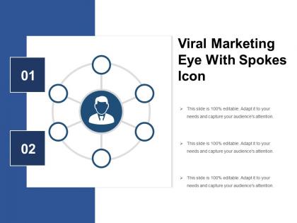 1 viral marketing eye with spokes icon