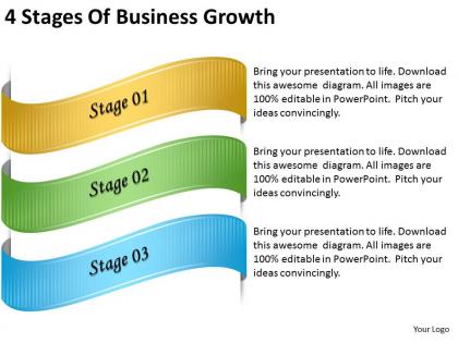 2013 business ppt diagram 4 stages of business growth powerpoint template