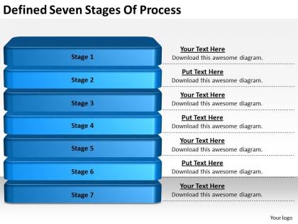 2013 business ppt diagram defined seven stages of process powerpoint template