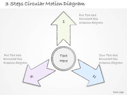 2014 business ppt diagram 3 steps circular motion diagram powerpoint template