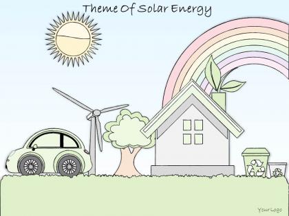 2014 business ppt diagram theme of solar energy powerpoint template