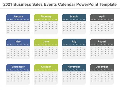 2021 business sales events calendar powerpoint template
