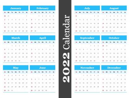 2022 calendar powerpoint template