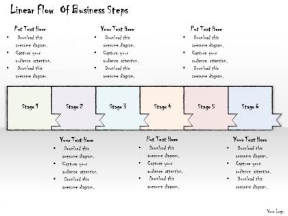 2102 business ppt diagram linear flow of business steps powerpoint template