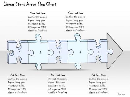2102 business ppt diagram linear steps arrow flow chart powerpoint template