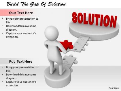 2413 build the gap of solution ppt graphics icons powerpoint