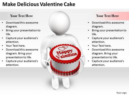 2413 business ppt diagram make delicious valentine cake powerpoint template