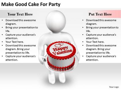 2413 business ppt diagram make good cake for party powerpoint template