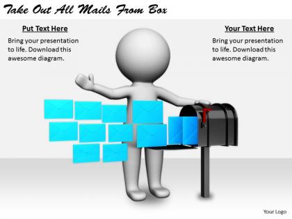 2413 business ppt diagram take out all mails from box powerpoint template