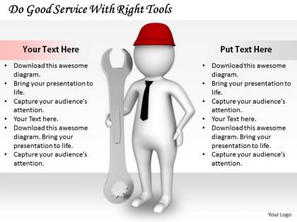 2413 do good service with right tools ppt graphics icons powerpoint