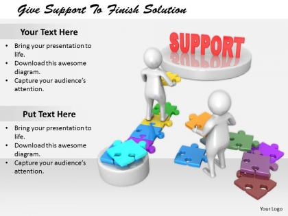 2413 give support to finish solution ppt graphics icons powerpoint