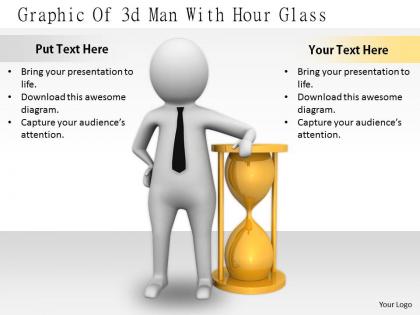 2413 graphic of 3d man with hour glass ppt graphics icons powerpoint