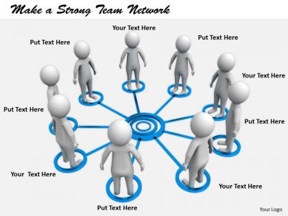2413 make a strong team network ppt graphics icons powerpoint