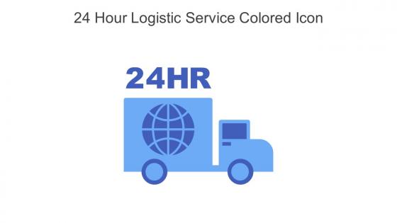 24 Hour Logistic Service Colored Icon In Powerpoint Pptx Png And Editable Eps Format
