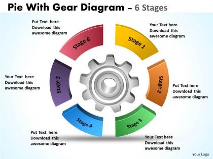 24 pie with gear diagram 6 stages