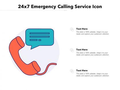 24x7 emergency calling service icon
