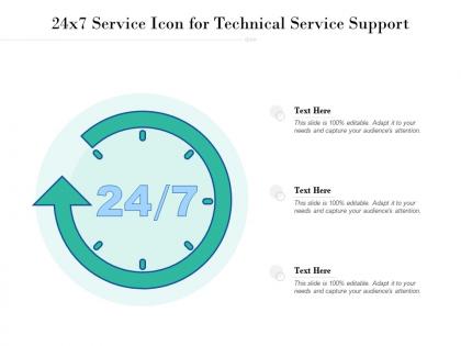 24x7 service icon for technical service support