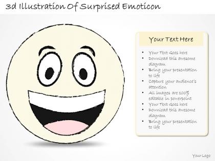 2502 business ppt diagram 3d illustration of surprised emoticon powerpoint template