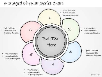 2502 business ppt diagram 6 staged circular series chart powerpoint template