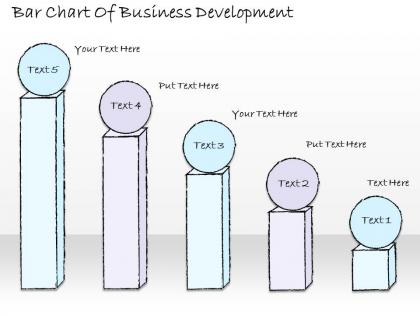 2502 business ppt diagram bar chart of business development powerpoint template