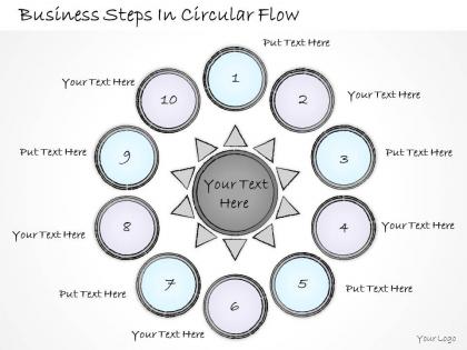 2502 business ppt diagram business steps in circular flow powerpoint template