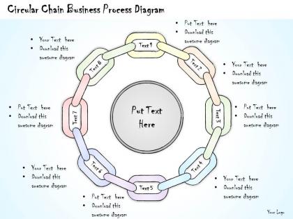 2502 business ppt diagram circular chain business process diagram powerpoint template