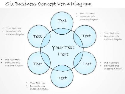 2502 business ppt diagram six business concept venn diagram powerpoint template