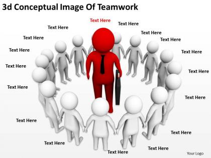 2513 3d conceptual image of teamwork ppt graphics icons powerpoint