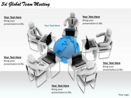 2513 3d global team meeting ppt graphics icons powerpoint