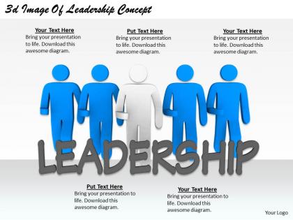 2513 3d image of leadership concept ppt graphics icons powerpoint